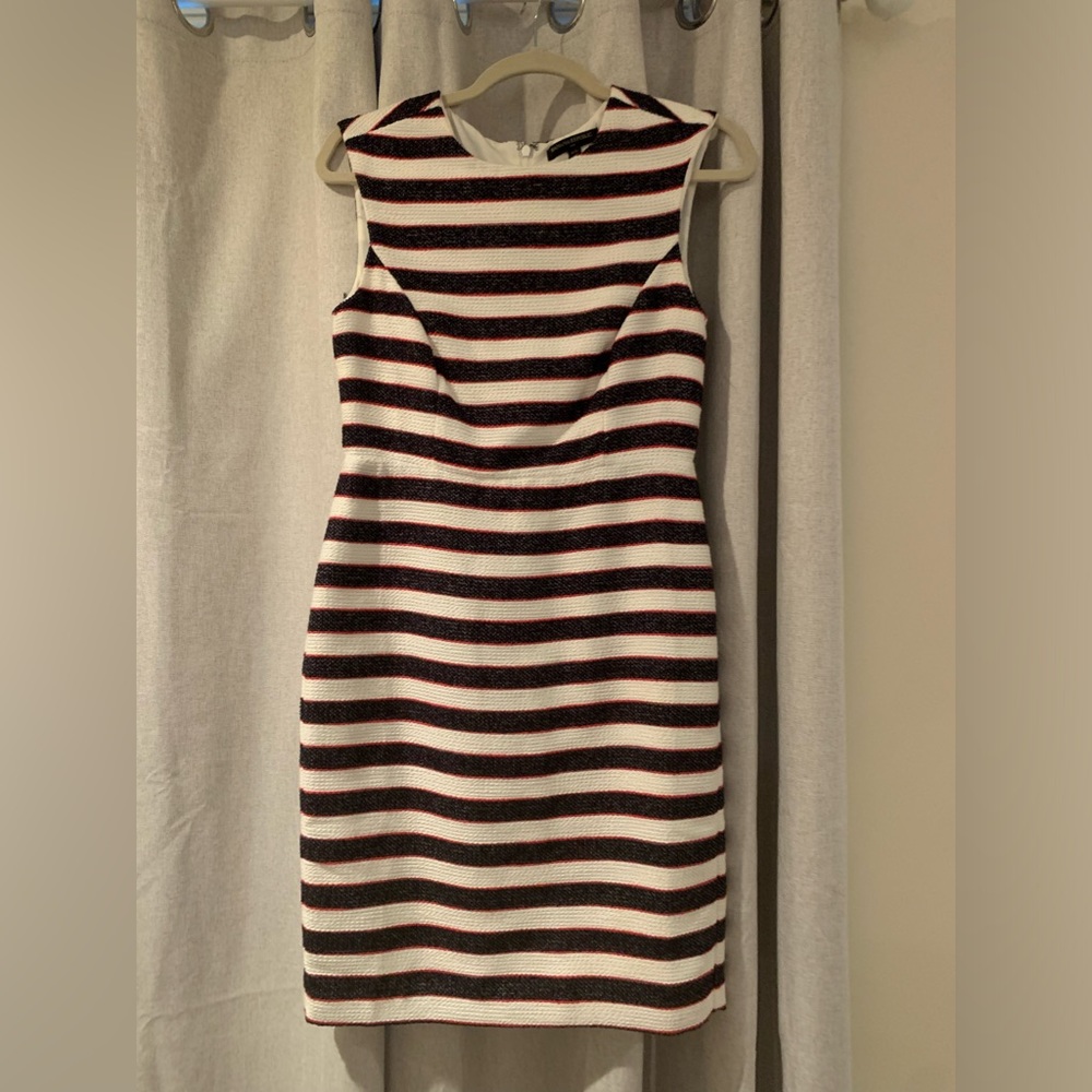Banana Republic Factory nautical woven lined dress 4P (crisp clean like new)